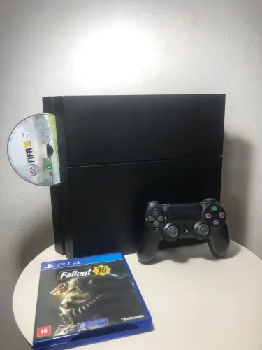 Ps4 fat 500gb com vários jogos