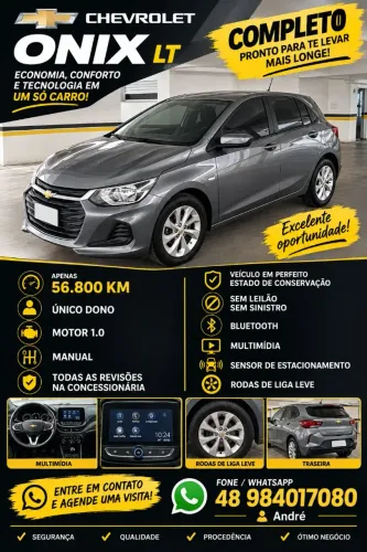 Chevrolet Onix Hatch LT 1.0 12V Flex Mec. 4P 2023