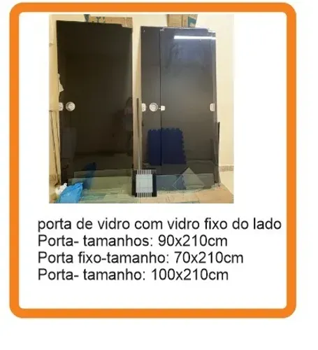 PORTA DE VIDRO TEMPERADO