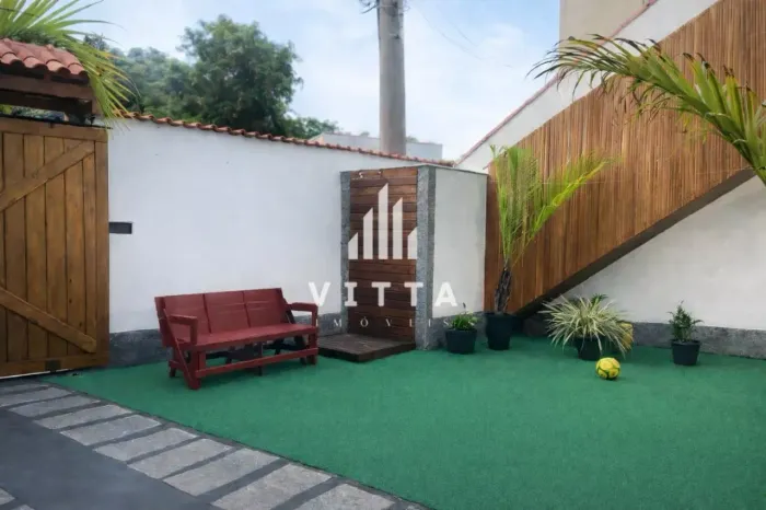 Casa para alugar em Nogueira com quintal, churrasqueira e 2 vagas