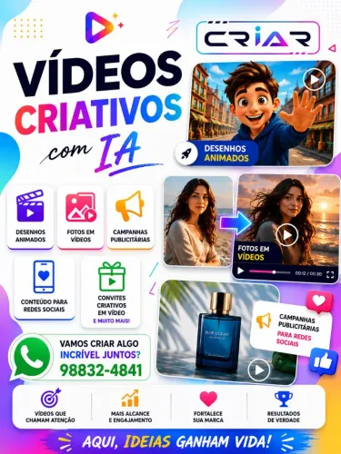 Vídeos com iA ( inteligência artificial) 