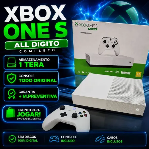 Xbox One s all Digito 1 Tera Com Garantia