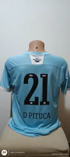 Camisa Santos Umbro Tam G comemorativa aos 125 anos do futebol brasileiro n°21 Pituca