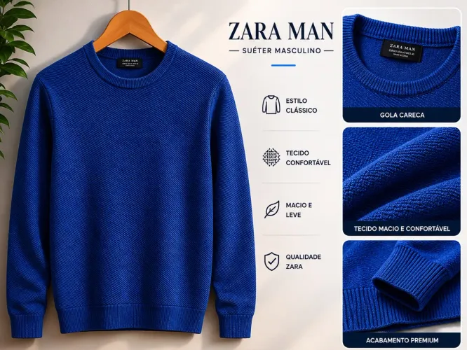 Suéter Zara Man - Eur M