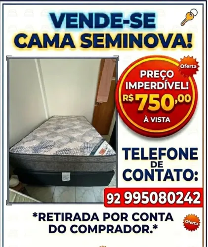 VENDE-SE CAMA E AR-CONDICIONADO