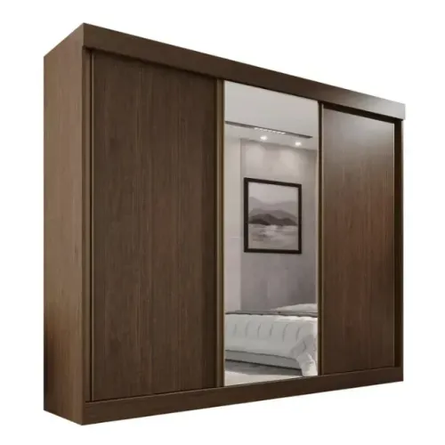 Guarda Roupa GIGANTE 3 portas, uma sendo espelho. 2,35 largura x 2,70 altura x 62cm prof.
