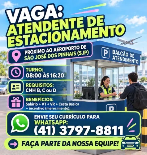 Atendente Estacionamento Aeroporto