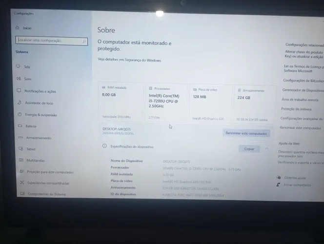 NOTEBOOK SAMSUNG I5 7 GERACAO 8GB RAM
