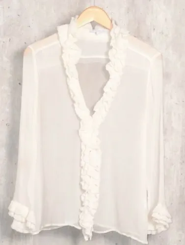 Camisa blusa seda Le lis Blanc