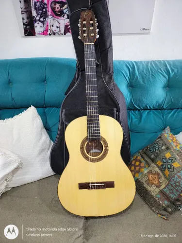 Violão rozini RX 210 tampo maciço+ capa acolchoada