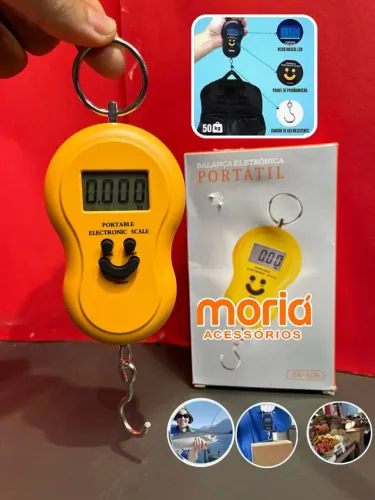 Balança Digital 50kg Para Mala Viagem Bagagem Pesca