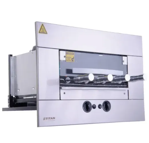 Churrasqueira A Gás de Embutir 4 Espetos Titan Glp 220v