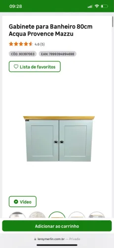 Móvel banheiro