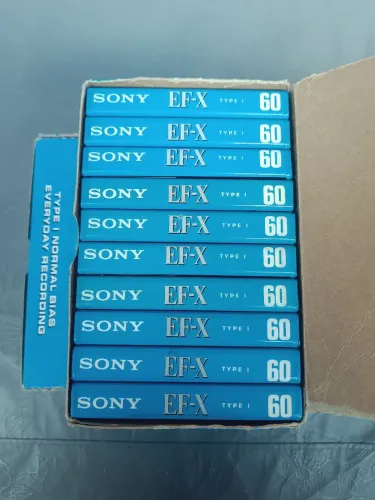 Fita cassete sony ef-x 60 min 30 fitas virgens