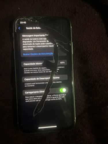 IPHONE XR BRANCO 128gb - 400$ (TELA TRINCADA)