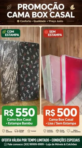 Promoção cama box casal
