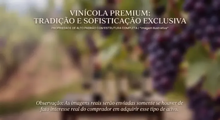 VINÍCOLA PREMIUM | PROPRIEDADE COMPLETA COM ESTRUTURA COMERCIAL E DE EVENTOS