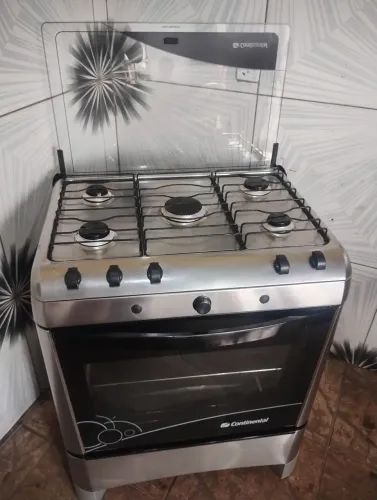 Vendo fogão inox semi novo