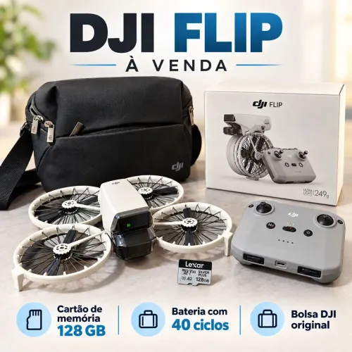 Drone DJI Flip Completo + Acessórios