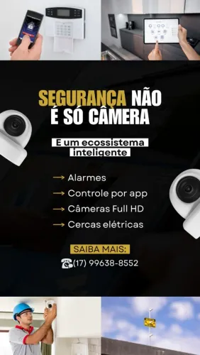 Segurança Eletrônica - Câmeras, Alarmes, Cerca Elétrica