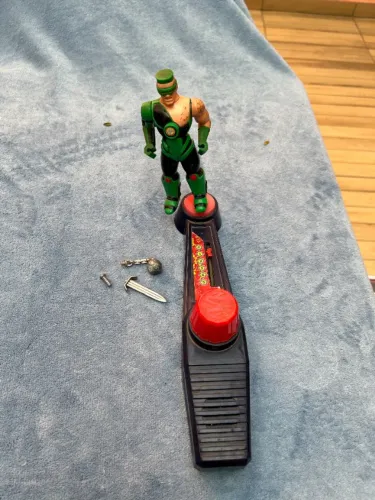 Cyber Samurai Verde Karate Fighters Estrela Anos 90 (Para Restaurar) Descrição