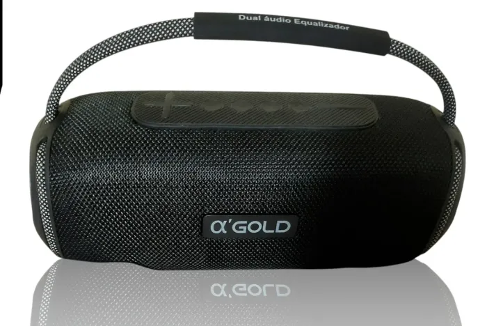 Som portátil Bluetooth 60w, Bass Boost A'Gold (uma nova é quase  300,00)