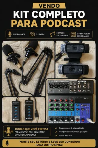 KIT PODCAST / GRAVAÇÕES