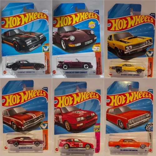 Kit 6 Hot wheels manline