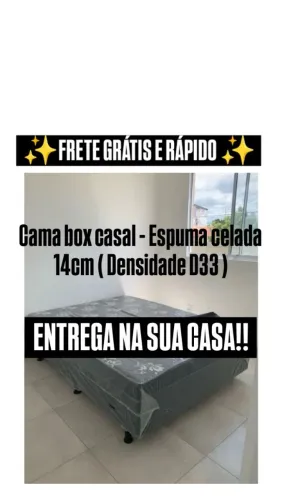 Cama box casal - Espuma D33