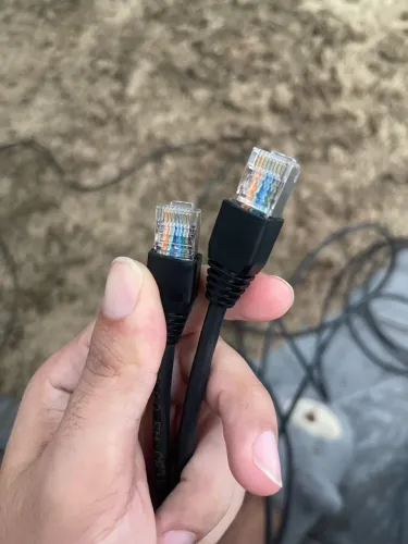 Cabo de rede 10 metros rj45 cat8 ultra velocidade cor preto