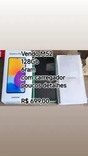 Samsung M52 128gb 6ram (poucos detalhes)