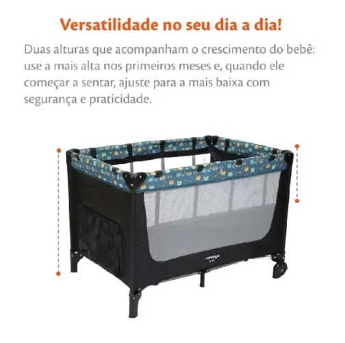 Berço portátil Voyage azul