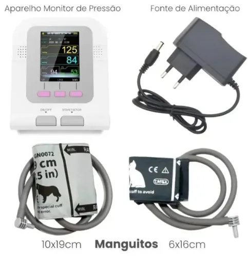 APARELHO DE MEDIR PRESSÃO VETERINÁRIO DIGITAL