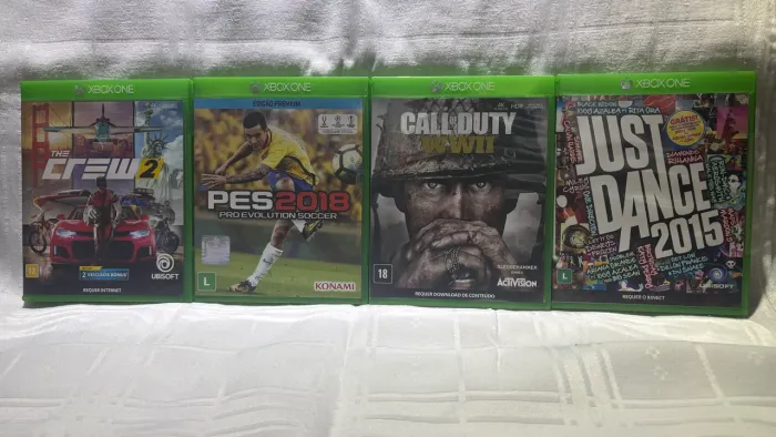 Kit 4 Jogos Xbox One Lote Imperdível: COD, The Crew 2, Just Dance e PES