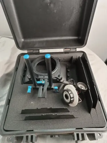 Matte box Universal com maleta e follow focus