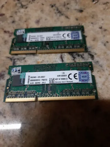 Memória DDR 3 Kingston 8gb 2x4 1333mhz KVR13S9S/4 para Notebook