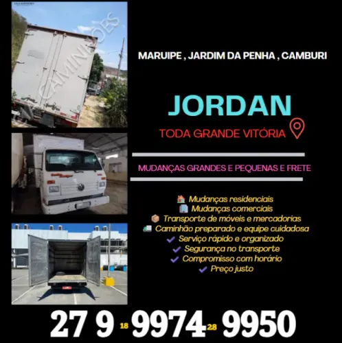 frete Caminhão de Mudança Vitória Empresa frete mudança