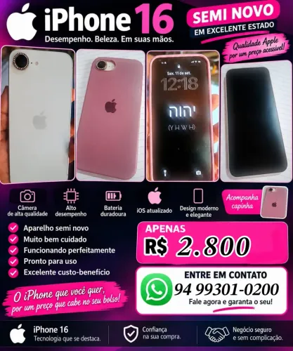 iPhone e16 seminovo