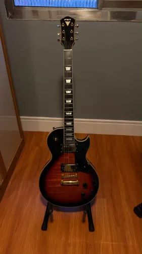Guitarra PHX LP-5 Les Paul Sunburst Flamed Maple + Upgrades - LEIA