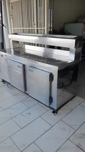 Balcao pizzaiolo 190x67 muito novo 