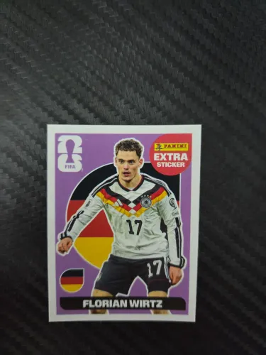 Figurinha Extra Sticker Roxa - Florian Wirtz - Fifa World 2026Cup