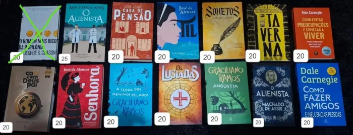 Livros literatura brasileira - Graciliano ramos, Machado de assis, José de alencar