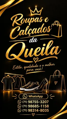Roupas e calçados da Queila ?