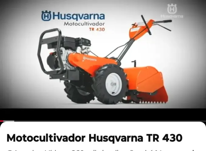 Tratorito Motocultivadora husqvarna TR 430