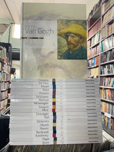 Coleção Folha grandes mestres da pintura 20 volumes completa livros van gogh ano 2007