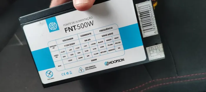 Fonte de alimentação para PC - 500W - 115V /230V 