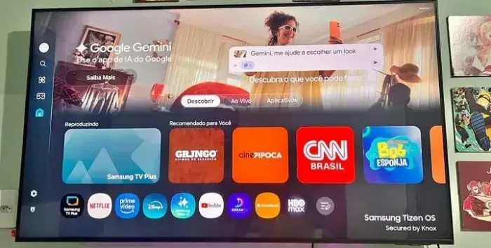 Tv smart cristal Samsung 55 polegadas 