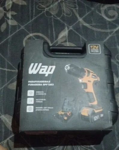 ? Furadeira/Parafusadeira WAP 12V Pouco Usada - Completa