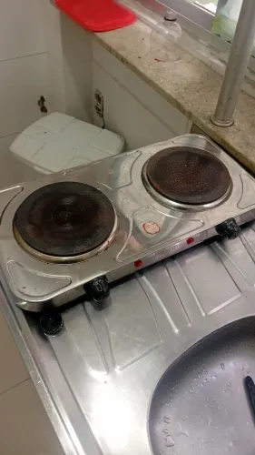 Fogao eletrico 2 bocas semi novo