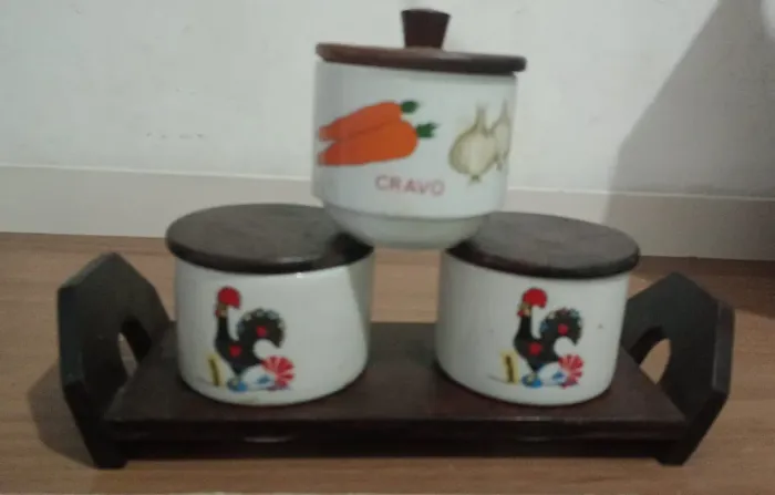 Porta condimentos porcelana